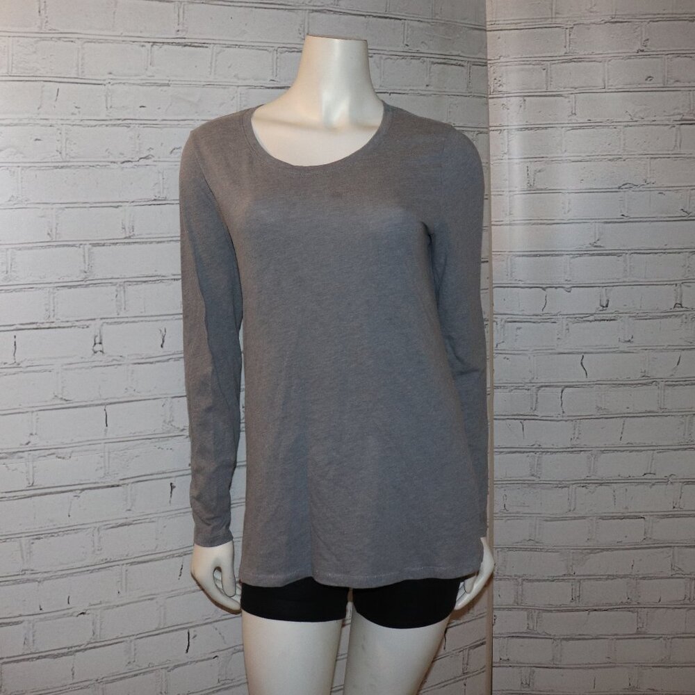 🌫️🧶📘 No Boundaries Gray Long Sleeve Tee · Size XL